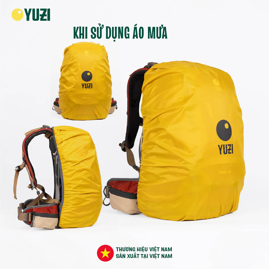 Balo leo núi 40 Lít trợ lực kháng nước YUZI- Usual 40L
