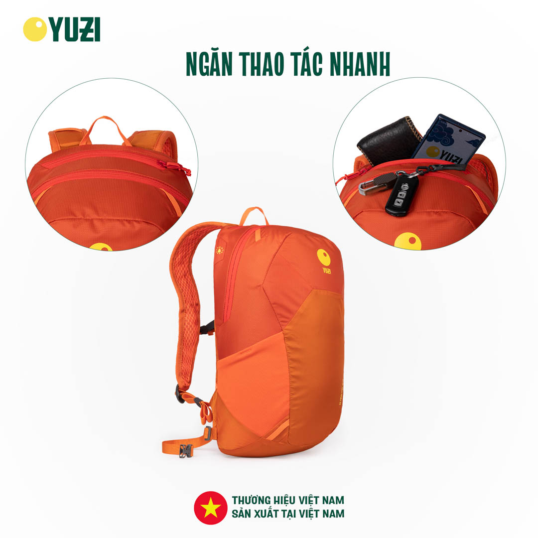 Balo leo núi dung tích 15 lít Yuzi Ultralight YZ15