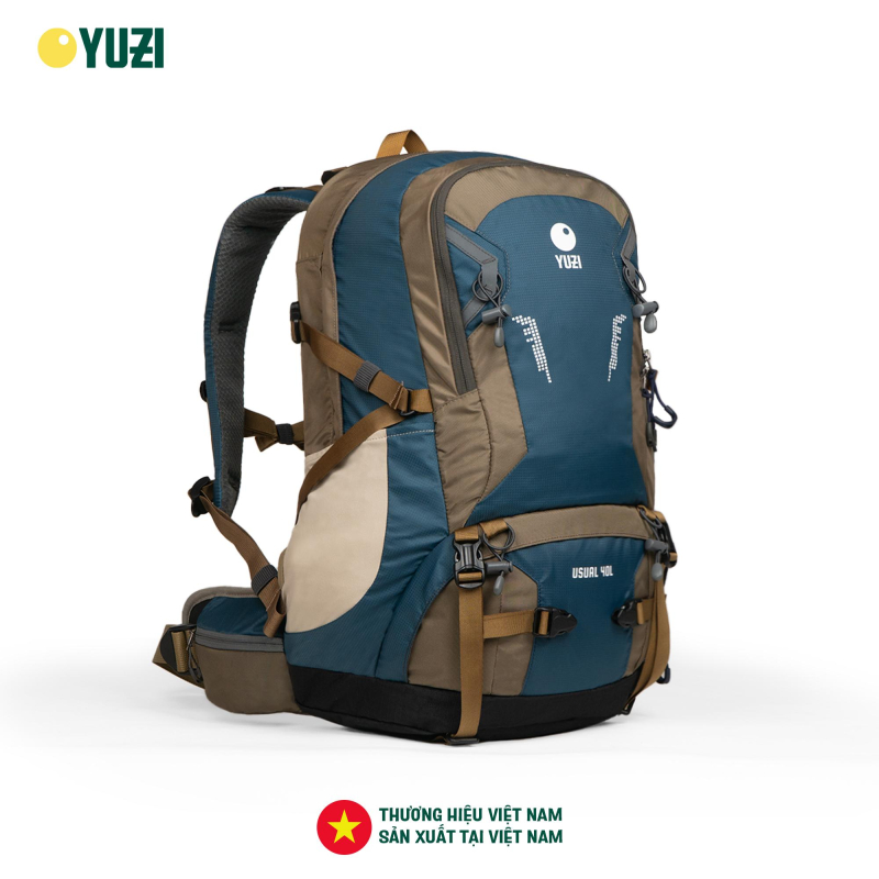 Balo leo núi 40 Lít trợ lực kháng nước YUZI- Usual 40L